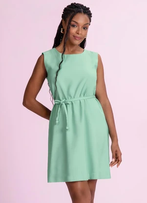 Angel - Vestido Curto Alfaiataria Verde - ANGEL