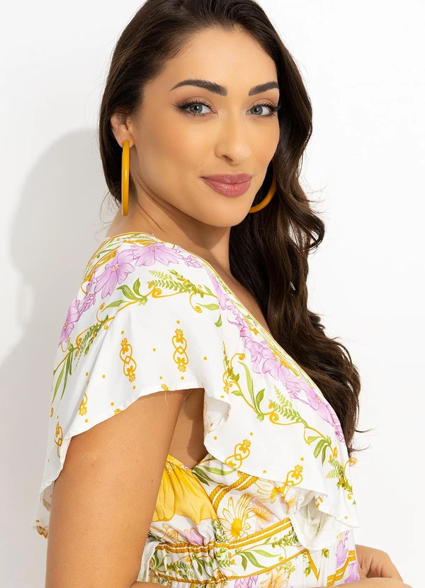 Farm - Vestido Curto Alice Off Off White 4