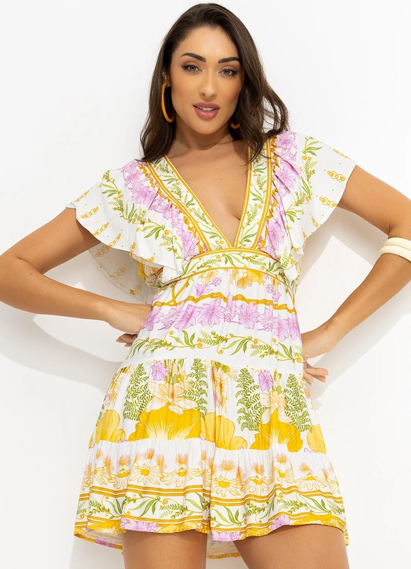 Farm - Vestido Curto Alice Off Off White 6