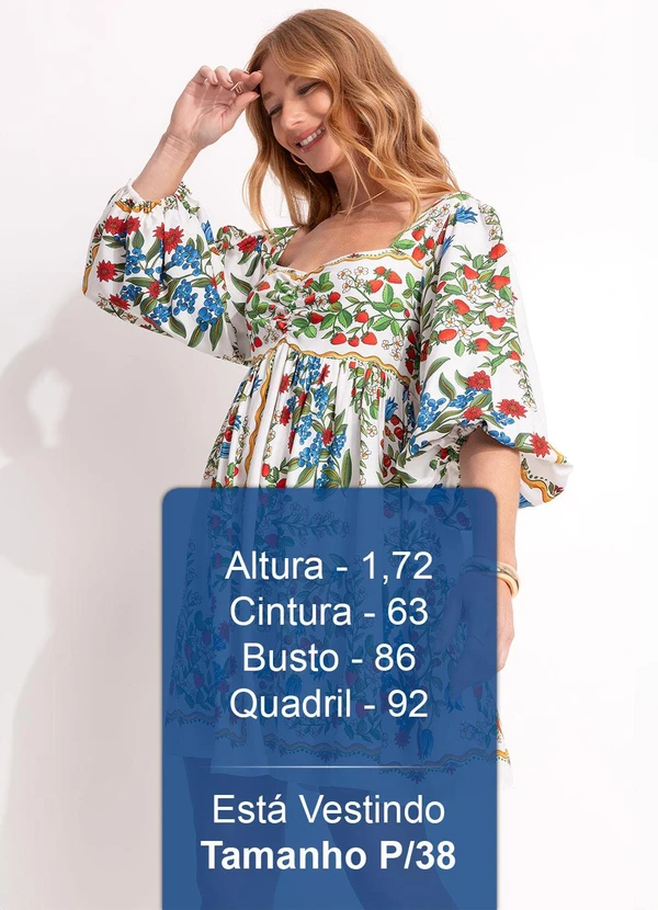Farm - Vestido Curto Amor de Fruta Off White 6
