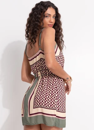 Farm - Vestido Curto Amore Off White - FARM