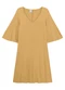 Malwee - Vestido Curto Amplo em Viscose Amarelo - variação: Amarelo