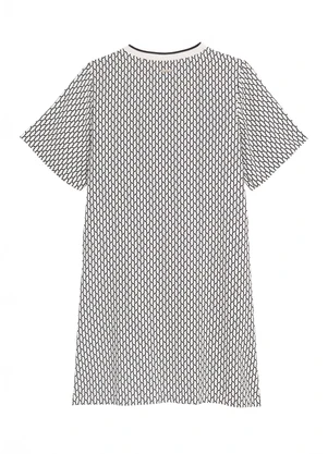 Enfim - Vestido Curto Amplo Geométrico Branco - ENFIM