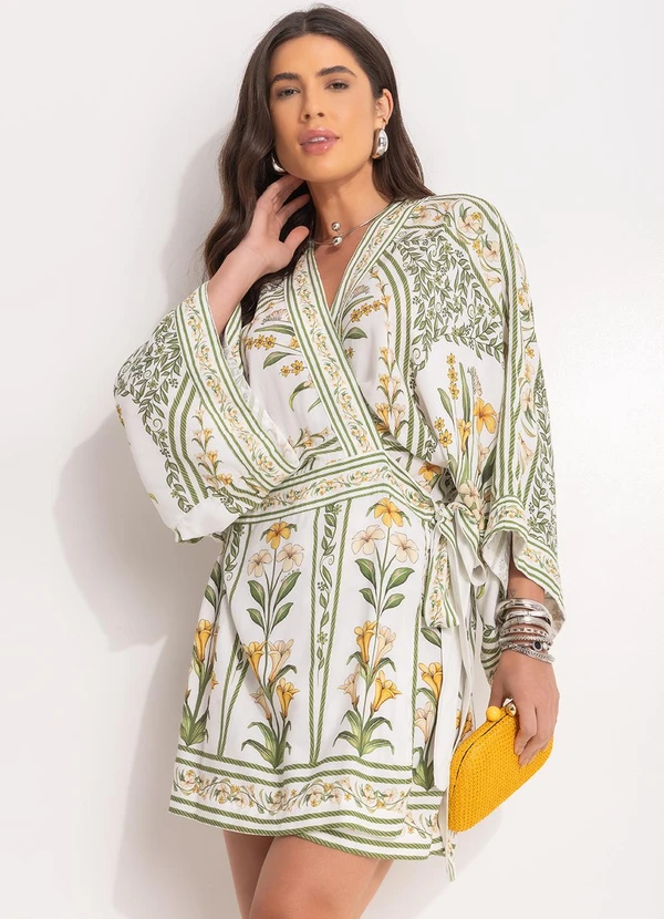 Farm - Vestido Curto Antonia Verde