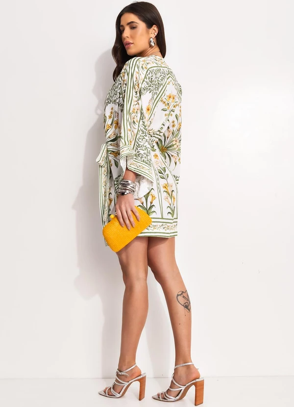 Farm - Vestido Curto Antonia Verde 4