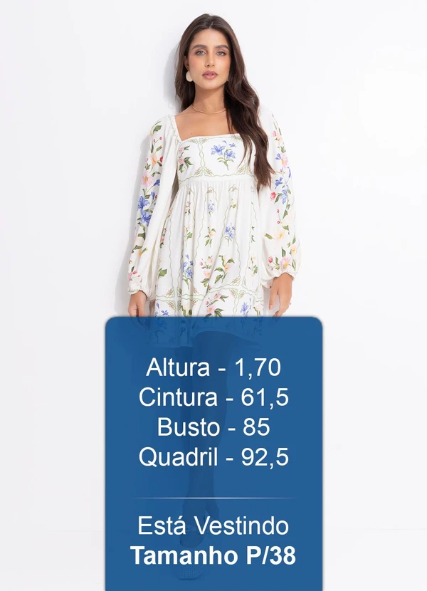 Farm - Vestido Curto Aquaflora Off White 5