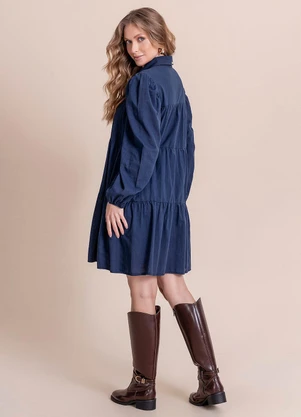 Angel - Vestido Curto Azul - ANGEL
