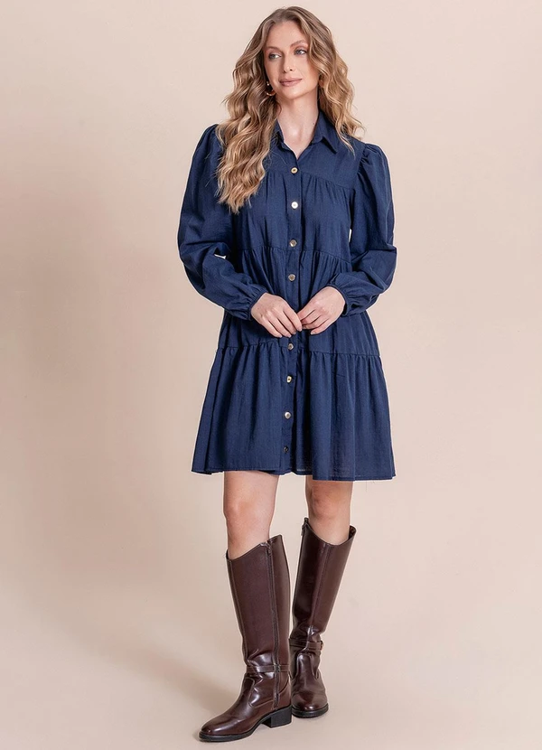 Angel - Vestido Curto Azul