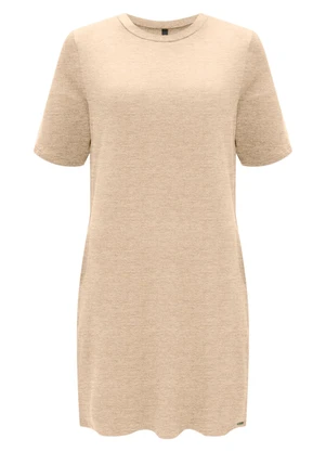 Lunender - Vestido Curto Básico com Bolsos Mescla - LUNENDER