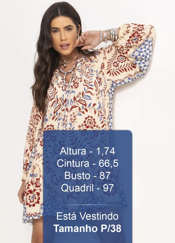 Farm - Vestido Curto Borbolina Bege 5