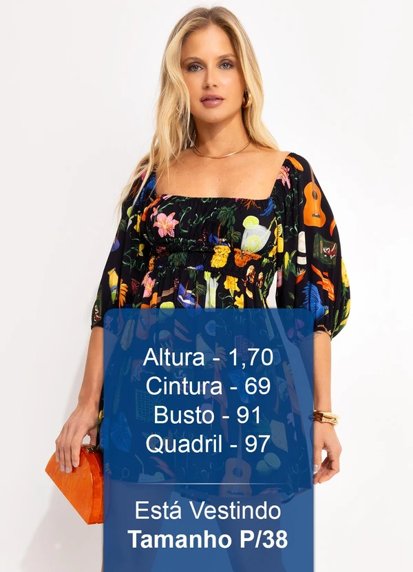 Farm - Vestido Curto Buena Gente Preto 5