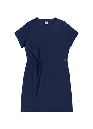 Angel - Vestido Curto C/No Azul - ANGEL