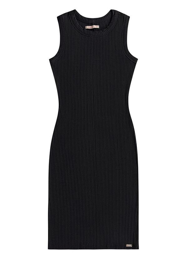Angel - Vestido Curto Canelado Preto