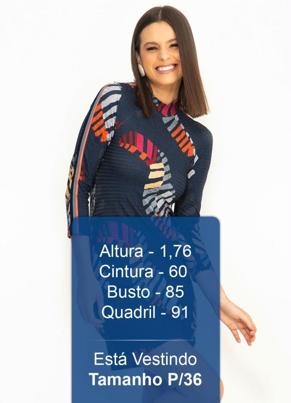 Farm - Vestido Curto Canelado Tucano de Listra Azul 5