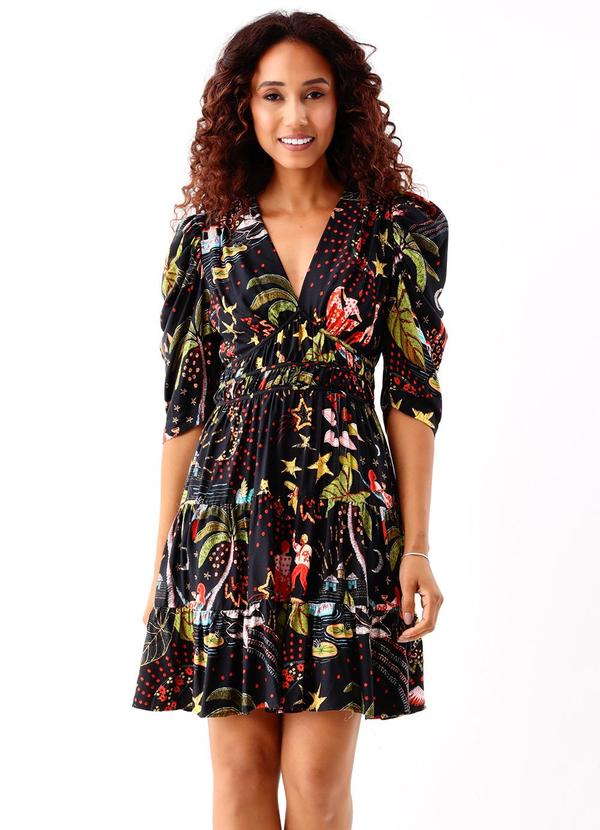 Farm - Vestido Curto Carnaval das Aguas