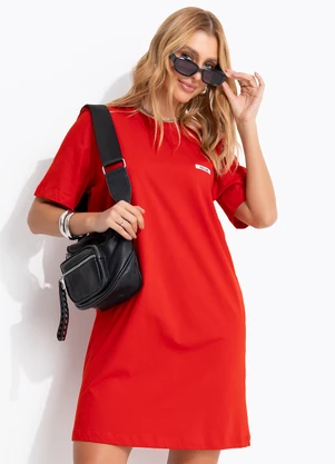 Colcci Jeans - Vestido Curto Cj Vermelho - COLCCI JEANS