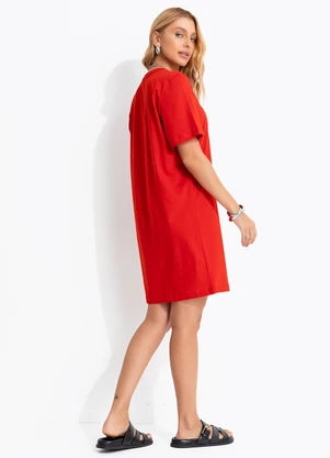 Colcci Jeans - Vestido Curto Cj Vermelho - COLCCI JEANS