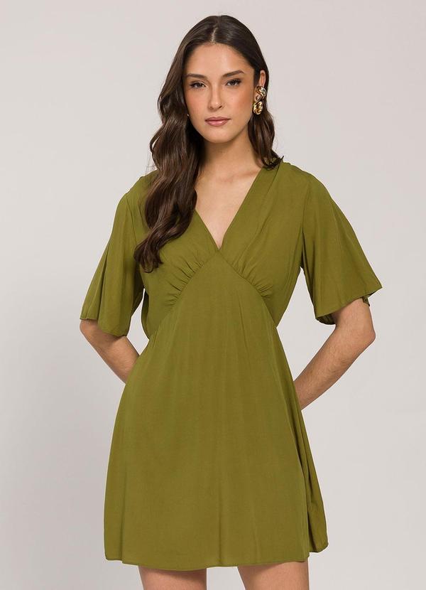 Sofie - Vestido Curto com Decote V Verde