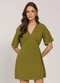 Sofie - Vestido Curto com Decote V Verde - variação: Verde