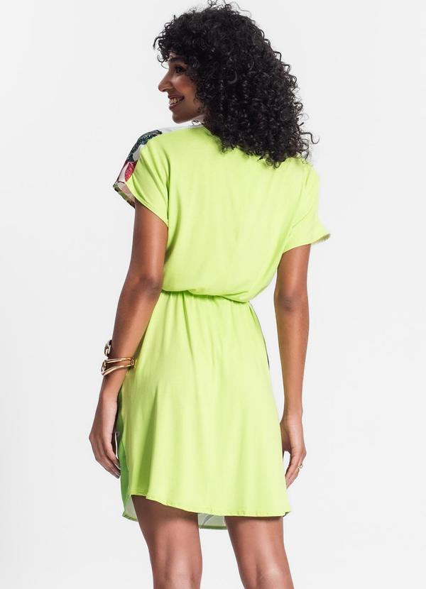 Rovitex - Vestido Curto com Estampa Verde 2