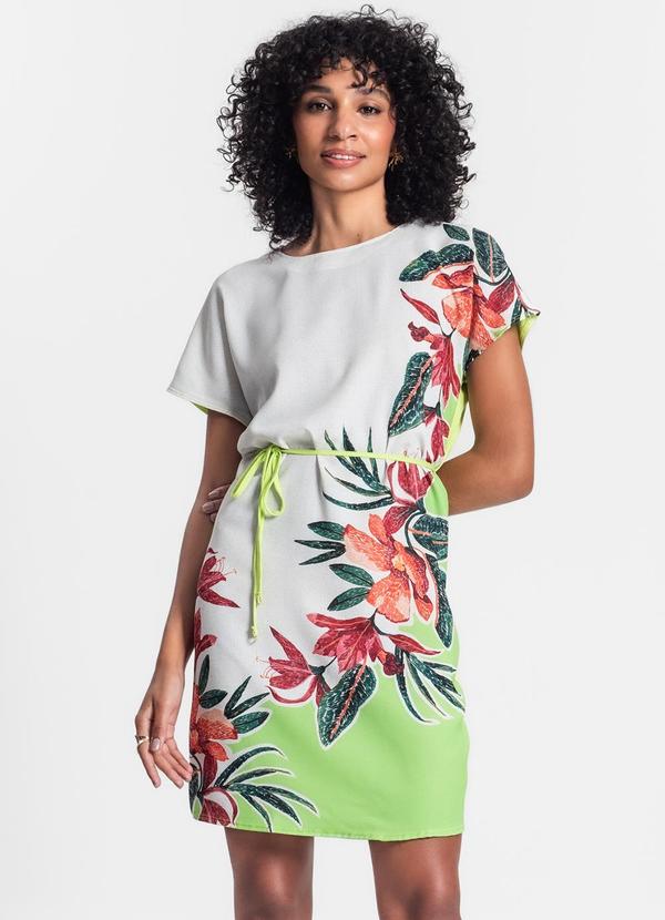 Rovitex - Vestido Curto com Estampa Verde 4