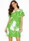 Infinita Cor - Vestido Curto com Pence Gola Redonda Verde - variação: Verde