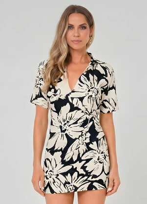 Ritmi Studio - Vestido Curto com Pregas - RITMI STUDIO