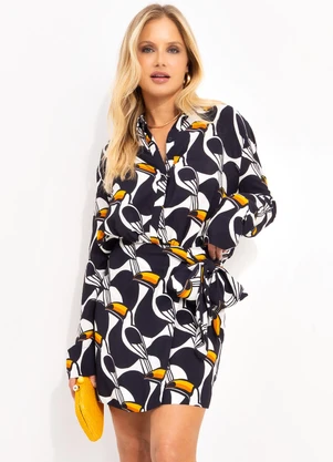 Vestido Curto Copatucano Preto Farm