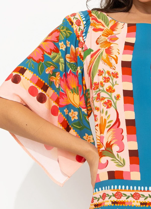 Farm - Vestido Curto Cor da Flor Rosa 7