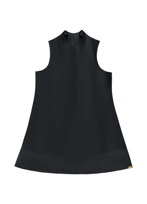 Angel - Vestido Curto Crepe Preto - ANGEL