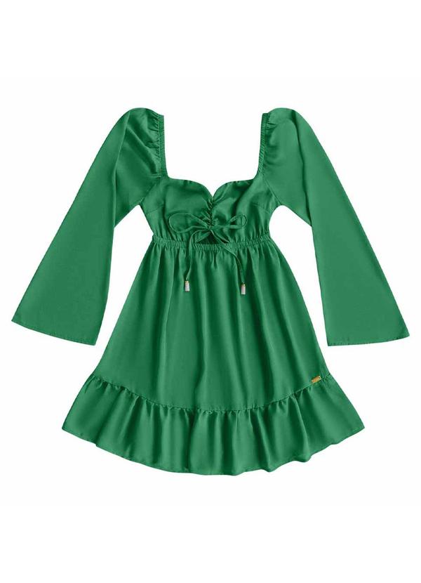 Angel - Vestido Curto Crepe Verde 5