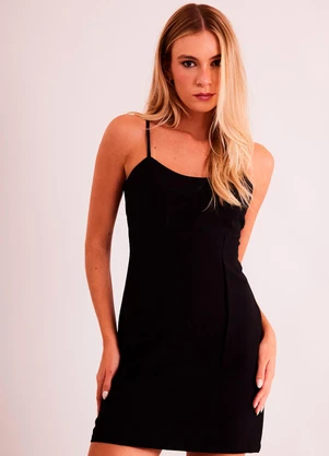 Sofie - Vestido Curto de Alça New Ease em Plano Alfaiatari - SOFIE