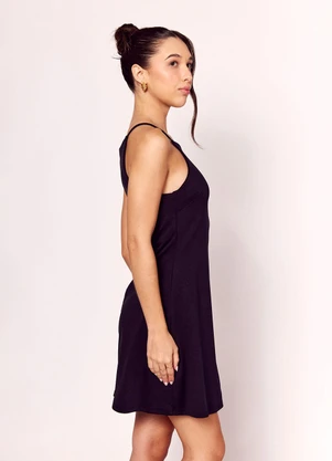 Sofie - Vestido Curto de Alça Preto - SOFIE