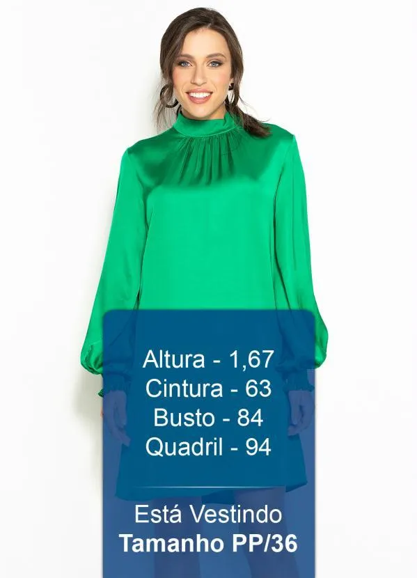 Colcci - Vestido Curto de Cetim Mangas Longas Verde 5