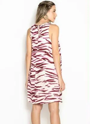 Forum - Vestido Curto de Linho Estampado - FORUM