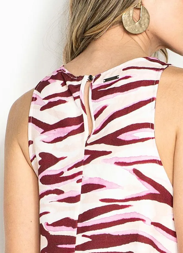 Forum - Vestido Curto de Linho Estampado 7