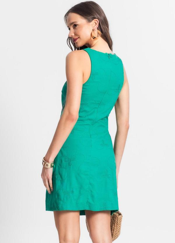 Endless - Vestido Curto de Linho Feminino Verde 2