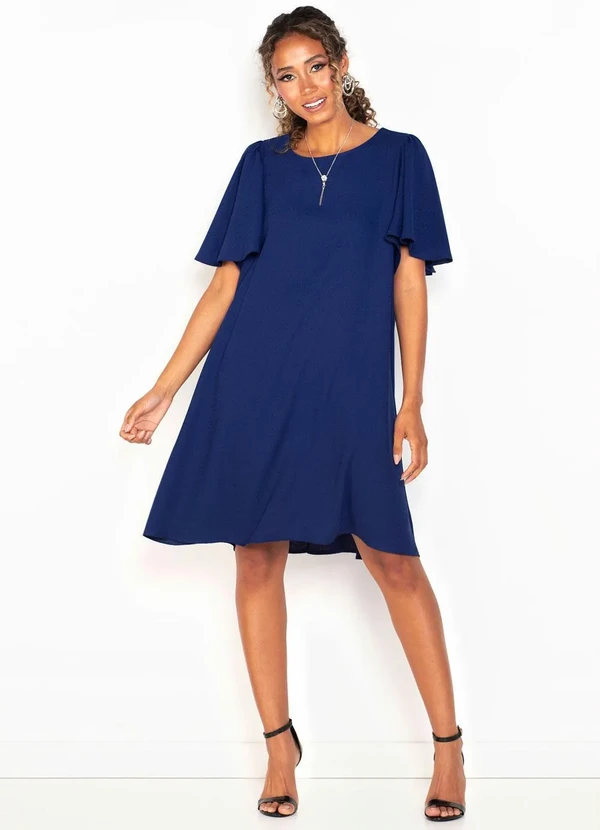 Lança Perfume - Vestido Curto de Malha Azul 3