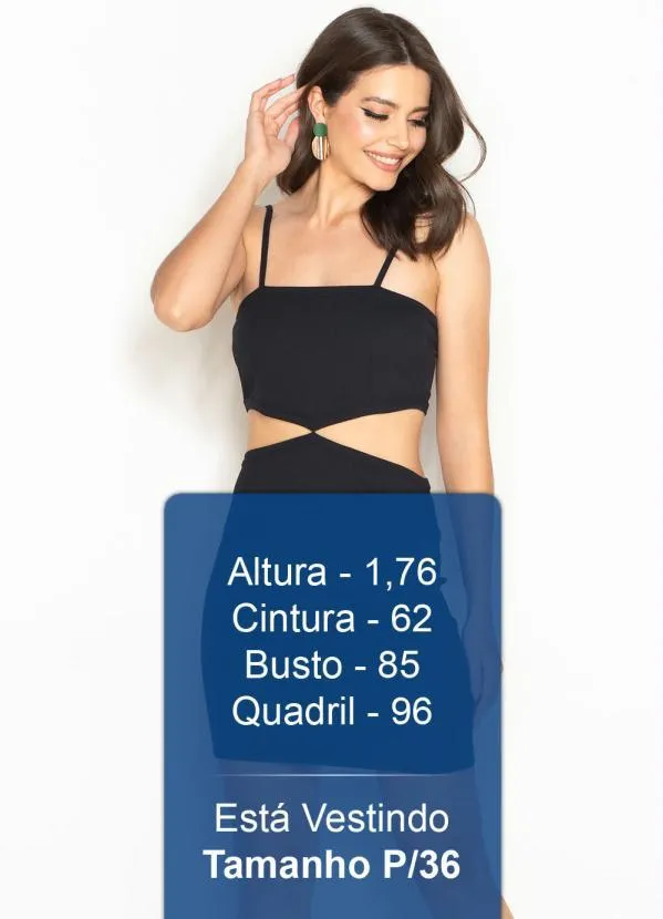 Lança Perfume - Vestido Curto de Malha Canelada Preto 5