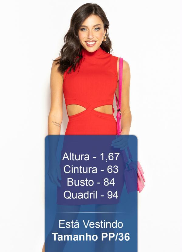 Colcci - Vestido Curto de Malha Canelada Vermelho 5