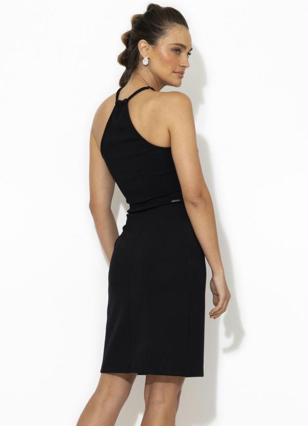 Forum - Vestido Curto de Malha Preto 2