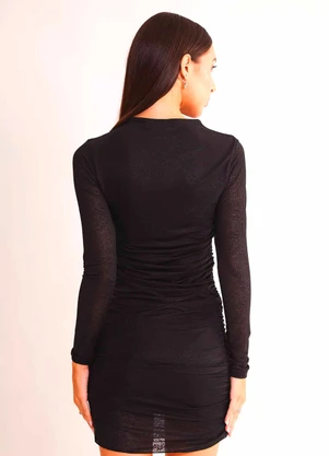 Sofie - Vestido Curto de Manga Longa After Dusk em Tule Re - SOFIE
