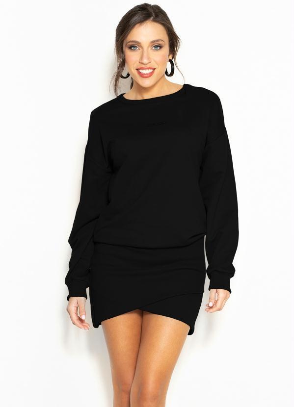 Colcci - Vestido Curto de Moletom Preto