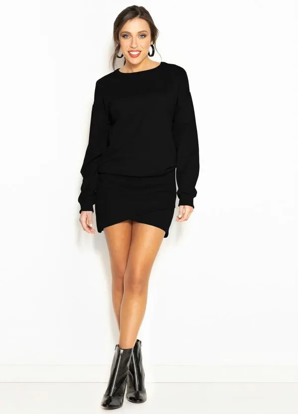 Colcci - Vestido Curto de Moletom Preto 3