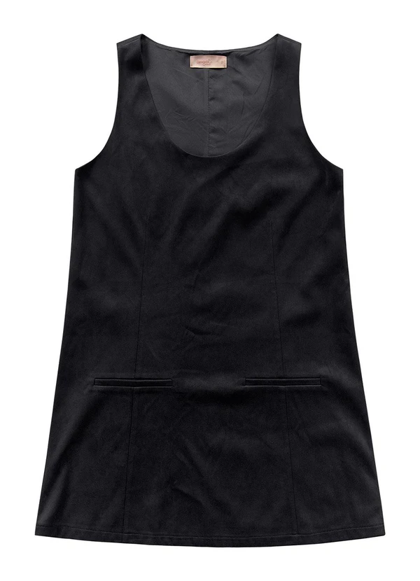 Angel - Vestido Curto de Suede Preto 1