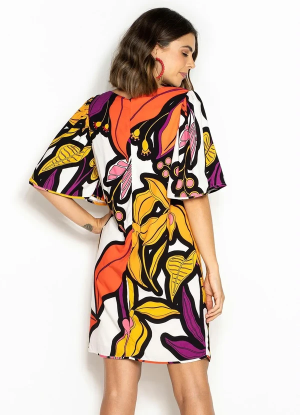 Forum - Vestido Curto de Viscose Branco 2