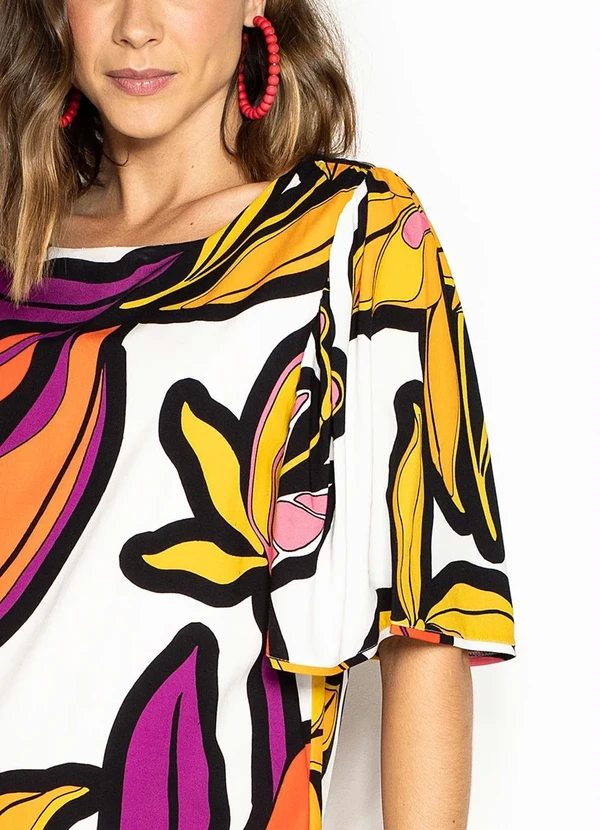 Forum - Vestido Curto de Viscose Branco 6