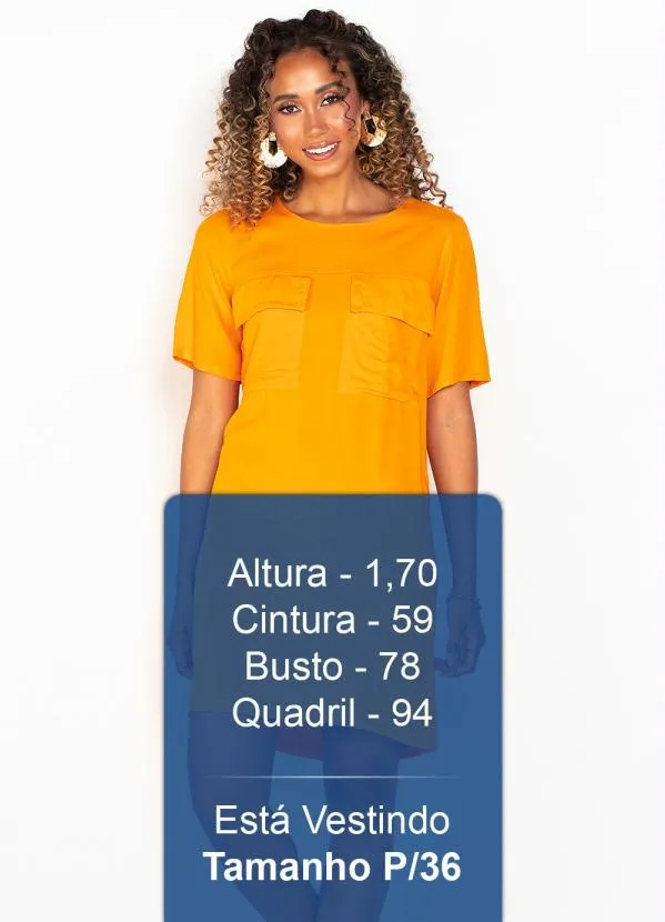 Colcci - Vestido Curto de Viscose Laranja 5