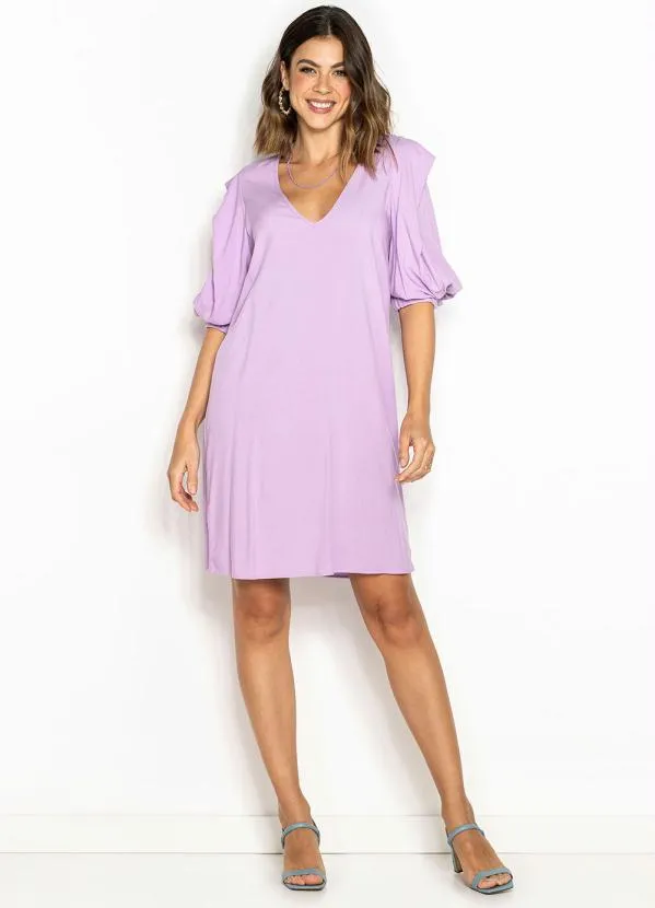 Colcci - Vestido Curto de Viscose Lilás 3