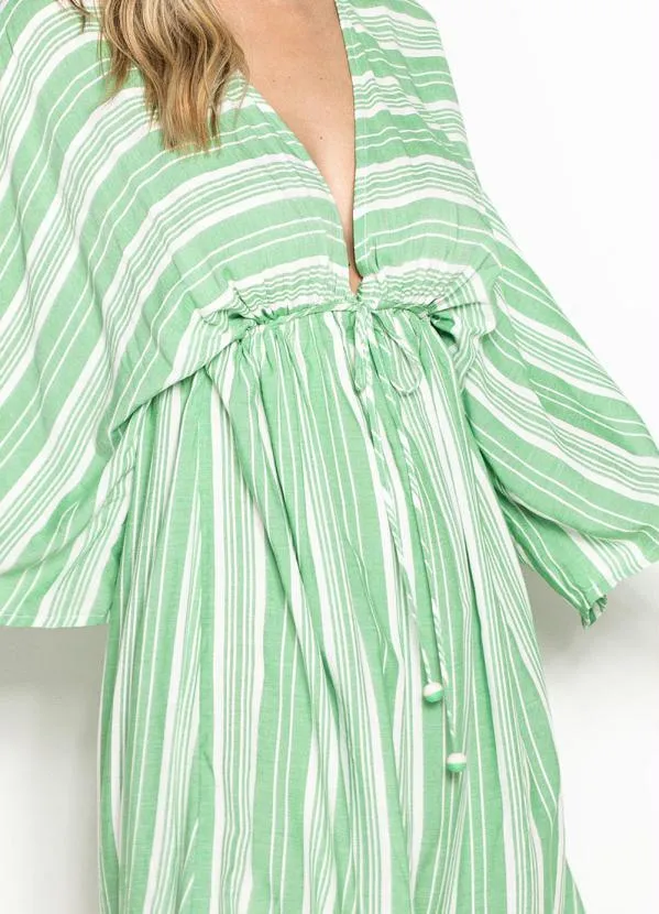 Maria Filó - Vestido Curto de Viscose Listra Acapulco Verde 6